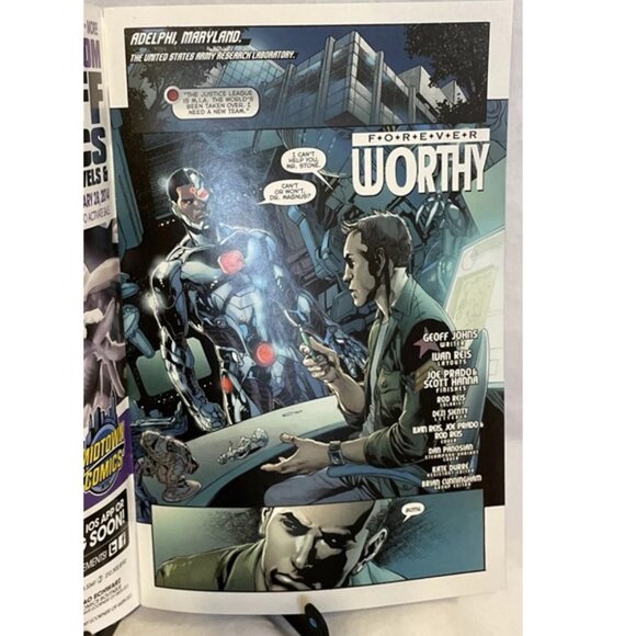 Forever Evil Justice League Vol 2 #28 Forever Worthy 2014 Textless Cover Geoff J - Picture 3 of 9